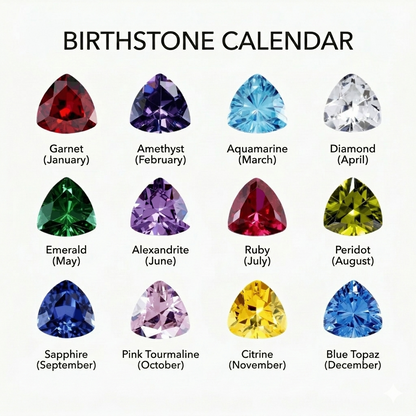 Personalized Initial & Birthstone Necklace
