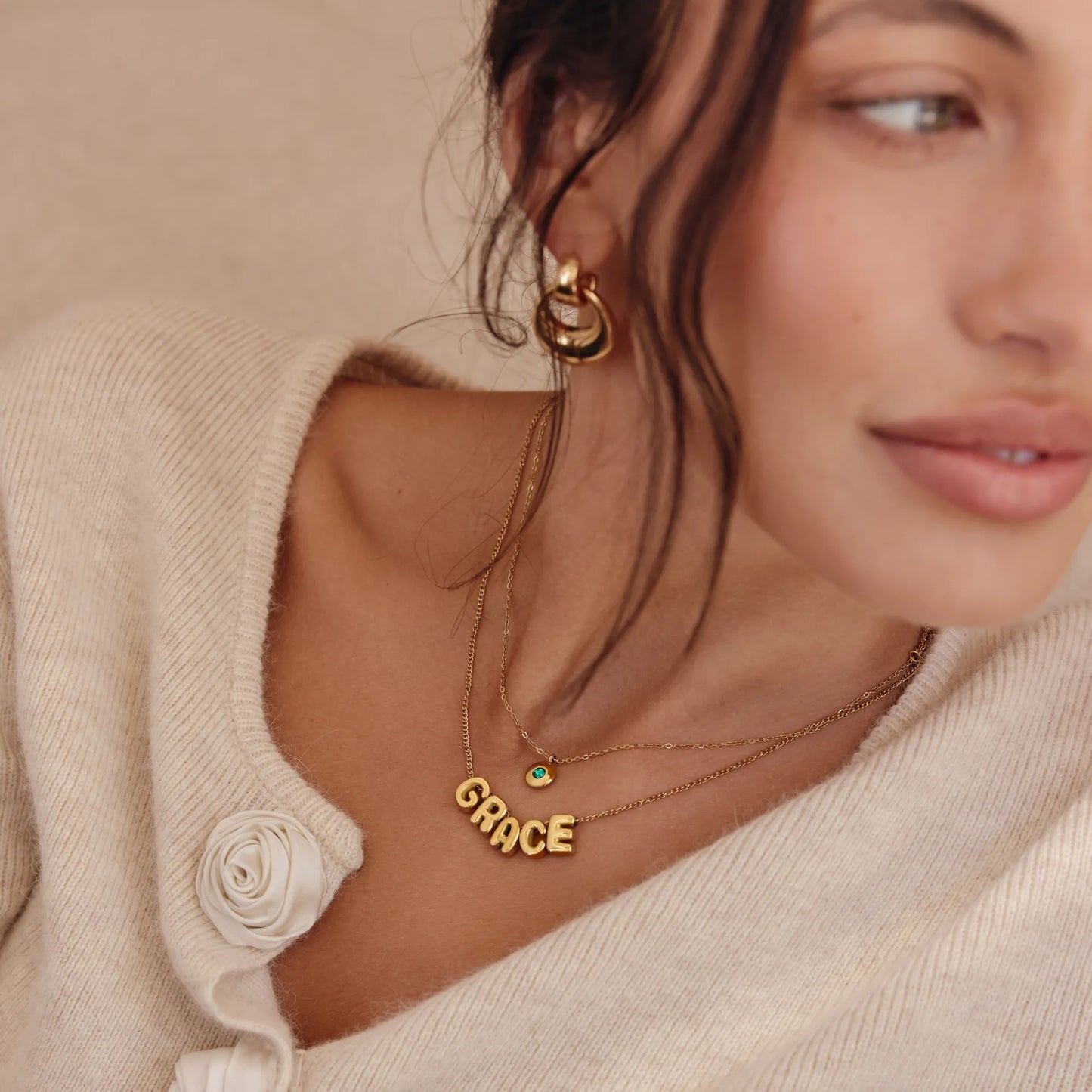Bubble Name Necklace