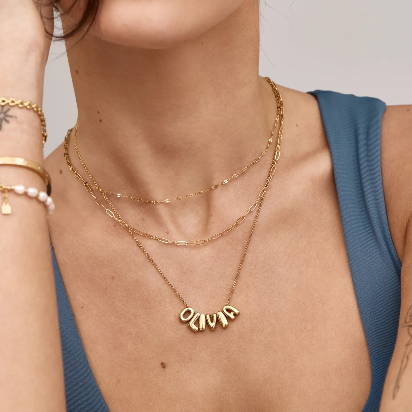 Bubble Name Necklace