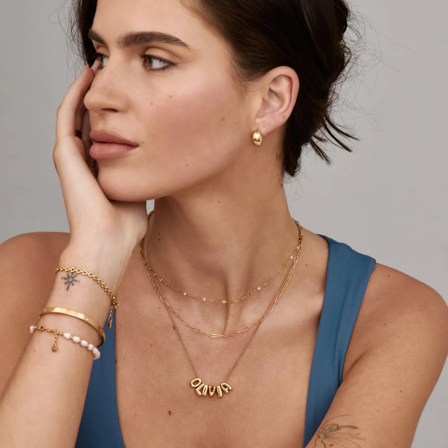Bubble Name Necklace
